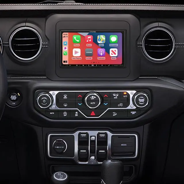 Alt view image 2 of 4 - Alpine i407-WRA-JL, KCU-315UH USB / HDMI Extension Cable & RUE-4360 Remote Bundle for 18 - Up Wrangler