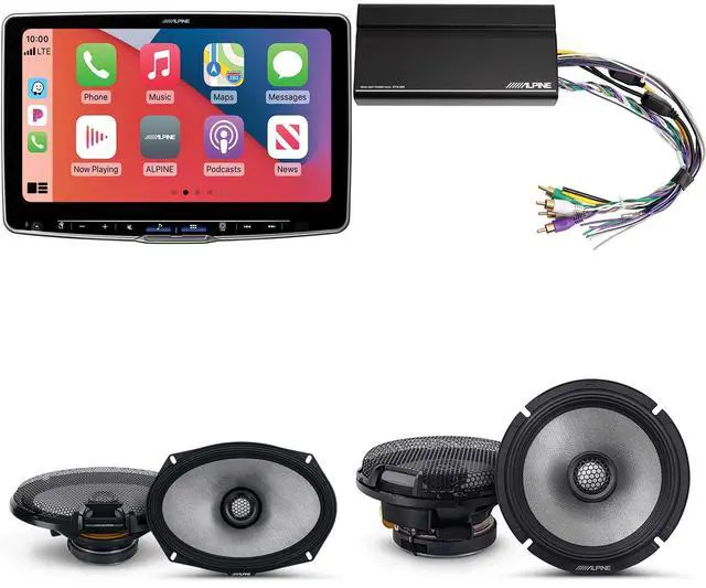 Main image of Alpine ILX-F511 Halo11 11" Multimedia Touchscreen Receiver w/ KTA-450 Powerpack Amp & 6.5" & 6x9" R2 Speaker Bundle - R2-S65 & a Pair of R2-S69