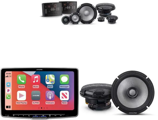 Main image of Alpine ILX-F511 Halo11 11" Multimedia Touchscreen Receiver w/ R2-S653 6.5" 3-Way Comp Set & R2-S65 Coaxial Bundle