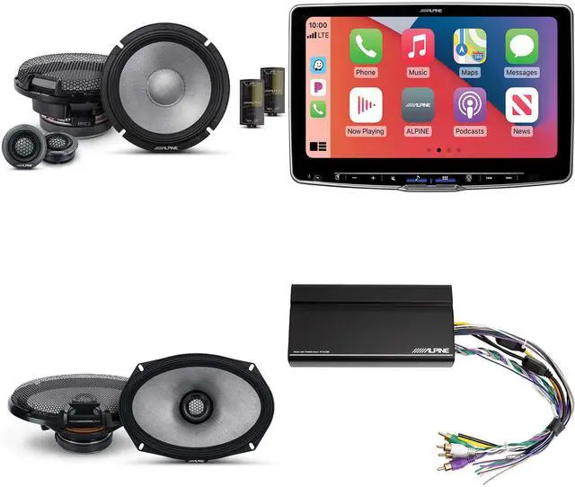 Main image of Alpine ILX-F511 Halo11 11" Multimedia Touchscreen Receiver w/ & 6.5" & 6x9" R2 Speaker Bundle - R2-S65C 2-Way Comp. Set & a Pair of R2-S69 w/ Power Pack