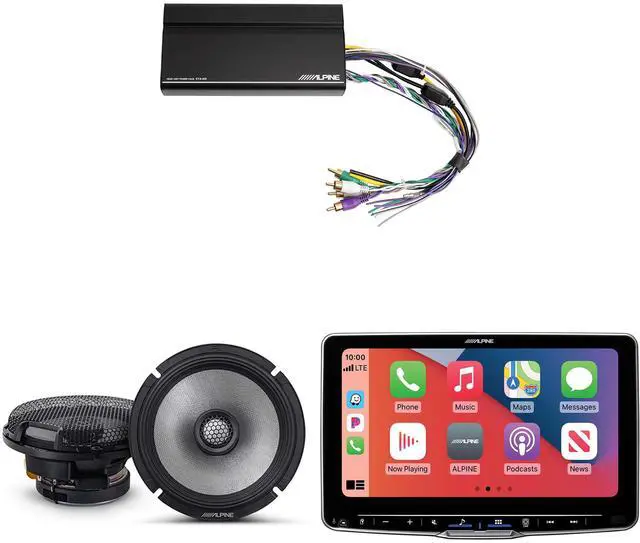 Main image of Alpine ILX-F509 Halo9 9" Multimedia Touchscreen Receiver w/ R2-S65 6.5" Coaxial Bundle w/ Power Pack