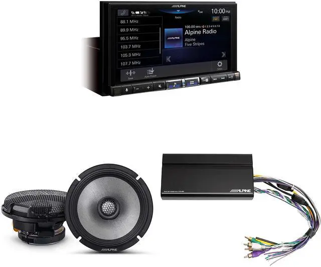 Main image of Alpine ILX-507 7-Inch Multimedia Receiver w/ R2-S65 6.5" Coaxial Bundle w/ Power Pack