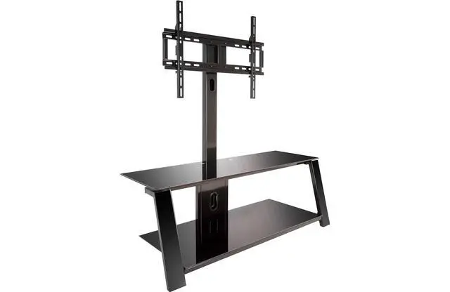 Alt view image 3 of 4 - Bell'O TP4444 - Triple Play 2-Shelf TV Stand with TV Mount for TVs up to 55"