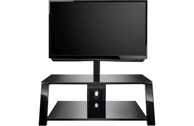 Alt view image 4 of 4 - Bell'O TP4444 - Triple Play 2-Shelf TV Stand with TV Mount for TVs up to 55"