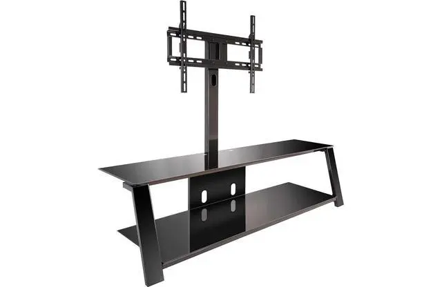 Alt view image 2 of 4 - Bell'O TP4463 - Triple Play 2-Shelf TV Stand with TV Mount for TVs up to 70"