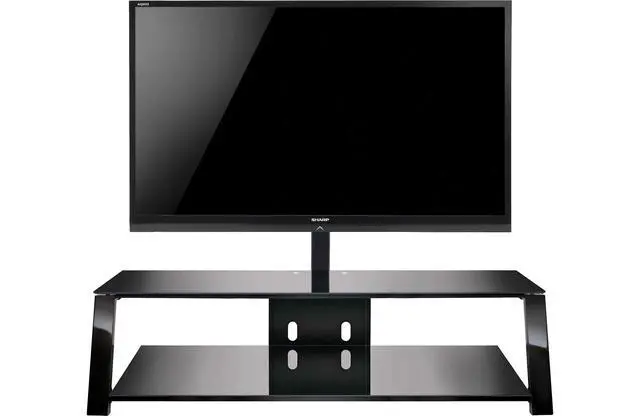 Alt view image 3 of 4 - Bell'O TP4463 - Triple Play 2-Shelf TV Stand with TV Mount for TVs up to 70"