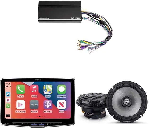 Main image of Alpine ILX-F511 Halo11 11" Multimedia Touchscreen Receiver w/ R2-S65 6.5" Coaxial Bundle w/ Power Pack
