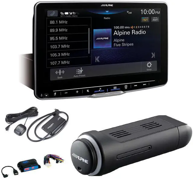 Main image of Alpine ILX-F511 Halo11 11" Multimedia Receiver w/ KTX-NS01 Nav Module, Satellite Tuner, & Steering Wheel Interface