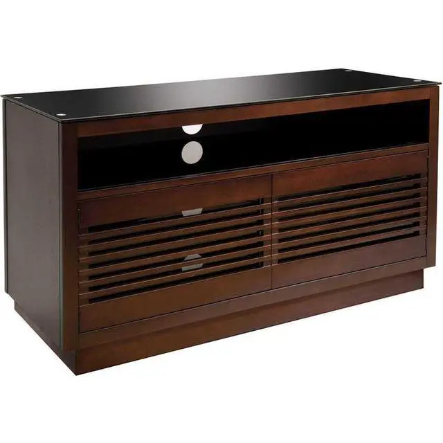 Alt view image 2 of 4 - Bell'O WMFC505 - AV Cabinet for TVs up to 50" - Chocolate Wood Finish
