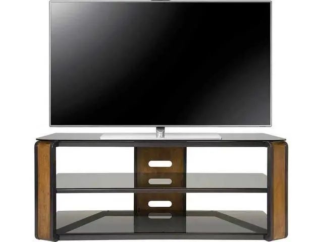 Alt view image 3 of 4 - Bell'O AVSC2131 - 3-Shelf TV Stand for TVs up to 60" - Natural Wood