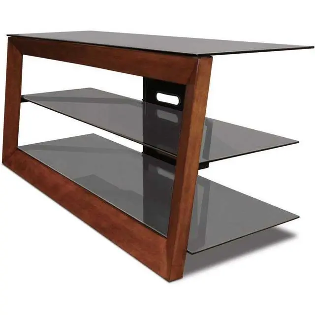 Alt view image 2 of 4 - Bell'O AVSC2151 - 3-Shelf TV Stand for TVs up to 55" - Caramel Wood