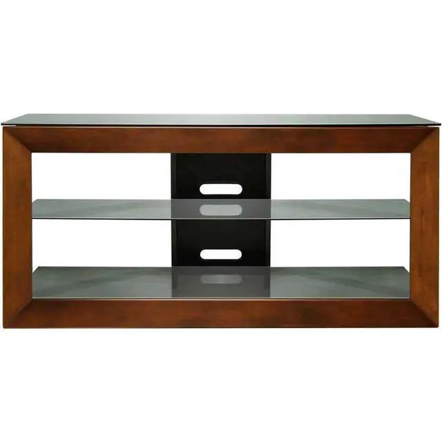 Alt view image 3 of 4 - Bell'O AVSC2151 - 3-Shelf TV Stand for TVs up to 55" - Caramel Wood