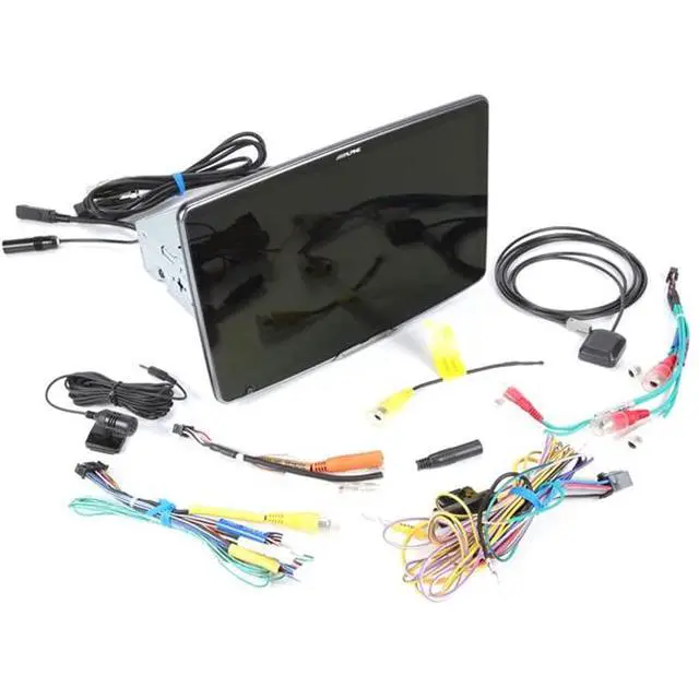 Alt view image 4 of 4 - Alpine Halo9 ILX-F509 CarPlay/Android Auto Receiver with Alpine S-A60M 600W Mono Amp, and RUX-H02 Volume/Bass Knob
