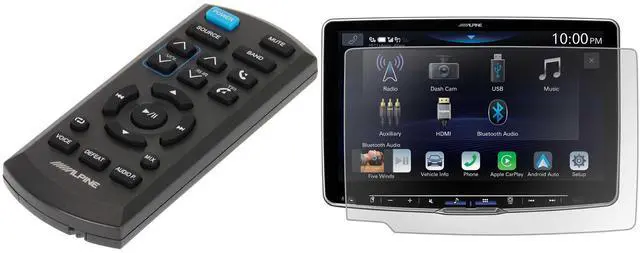 Main image of Alpine KAE-HF11DA Anti-Reflective Screen Protector for iLX-F511, RUE-4360 Wireless Remote Bundle