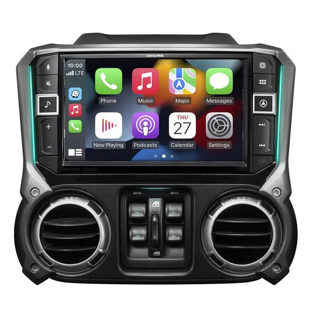 Alt view image 2 of 4 - Alpine i509-WRA-JK, KCU-315UH USB / HDMI Extension Cable & RUE-4360 Remote Bundle for 11-18 Wrangler