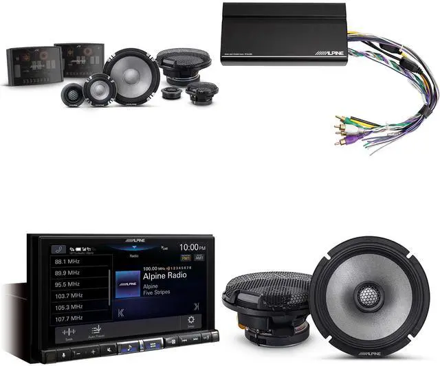 Main image of Alpine ILX-507 7-Inch Multimedia Receiver w/ R2-S653 6.5" 3-Way Comp Set & R2-S65 Coaxial Bundle w/ Power Pack