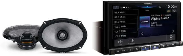Main image of Alpine ILX-507 7-Inch Multimedia Receiver w/ R2-S69 6x9" Coax Bundle