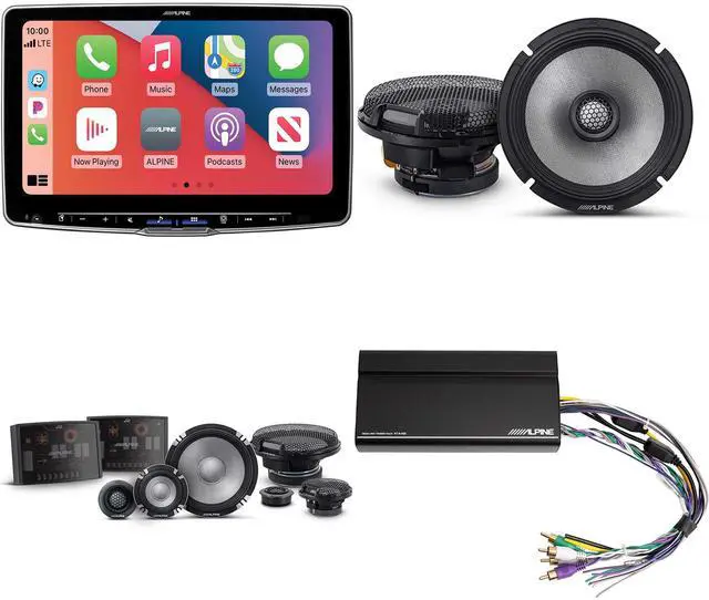 Main image of Alpine ILX-F511 Halo11 11" Multimedia Touchscreen Receiver w/ R2-S653 6.5" 3-Way Comp Set & R2-S65 Coaxial Bundle w/ Power Pack