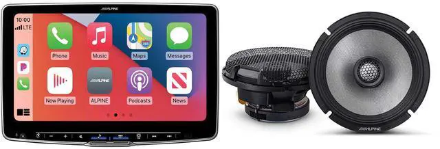 Main image of Alpine ILX-F511 Halo11 11" Multimedia Touchscreen Receiver w/ R2-S65 6.5" Coaxial Bundle