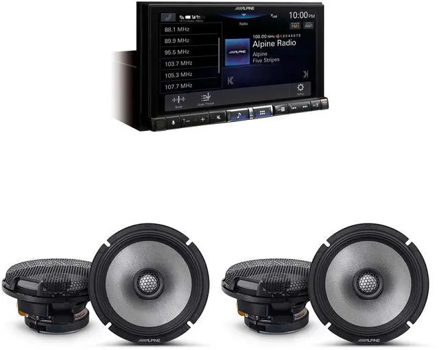 Main image of Alpine ILX-507 7-Inch Multimedia Receiver w/ (2) R2-S65 6.5" Coaxial Bundle