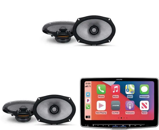Main image of Alpine ILX-F511 Halo11 11" Multimedia Touchscreen Receiver w/ (2) R2-S69 6x9" Coax Bundle