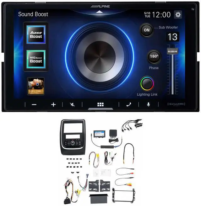 Main image of Alpine ILX-W670 7-Inch Mech-less Receiver w/ PAC RPK4-CH4102 RadioPRO Integrated Installation Kit with Integrated Climate Controls for 2014-2020 Dodge Durango