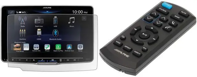 Main image of Alpine KAE-HF9DA Anti-Reflective Screen Protector for iLX-F509, RUE-4360 Wireless Remote Bundle