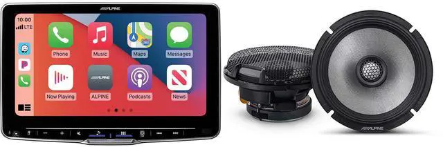 Main image of Alpine ILX-F509 Halo9 9" Multimedia Touchscreen Receiver w/ R2-S65 6.5" Coaxial Bundle