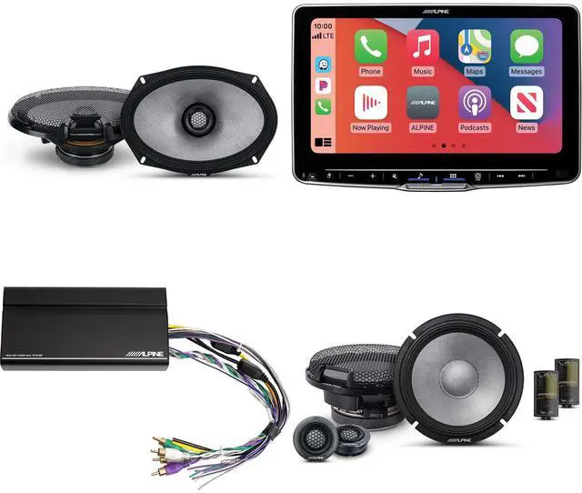 Main image of Alpine ILX-F509 Halo9 9" Multimedia Touchscreen Receiver w/ & 6.5" & 6x9" R2 Speaker Bundle - R2-S65C 2-Way Comp. Set & a Pair of R2-S69 w/ Power Pack