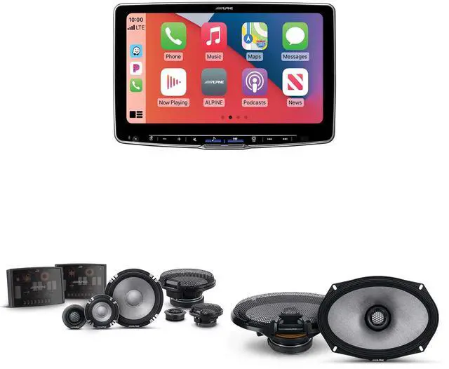 Main image of Alpine ILX-F511 Halo11 11" Multimedia Touchscreen Receiver w/ R2-S653 6.5" 3-Way Comp Set & R2-S69 Coaxial Bundle