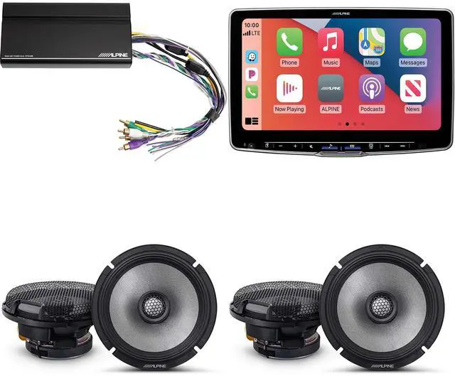 Main image of Alpine ILX-F511 Halo11 11" Multimedia Touchscreen Receiver w/ (2) R2-S65 6.5" Coaxial Bundle w/ Power Pack