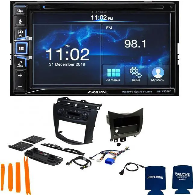 Main image of Alpine Bundle - INE-W970HD 6.5-Inch Nav Receiver with PAC RPK4-HD1101 2003-07 Honda Accord Installation Kit