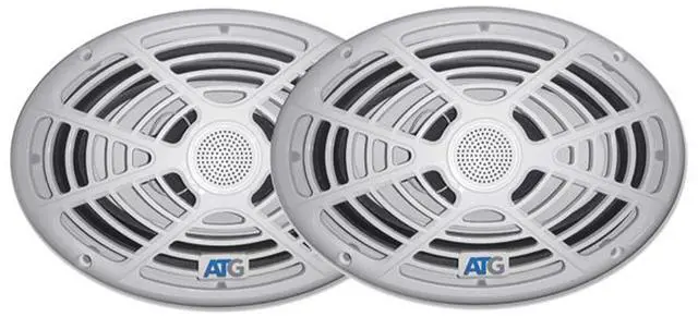 Main image of ATG Audio Marine 6X9" Coaxial Speakers, Pair, White, 130w - ATG69M