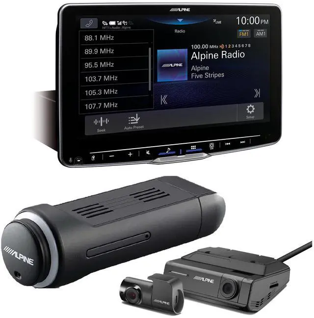 Main image of Alpine ILX-F511 Halo11 11" Multimedia Receiver with KTX-NS01 Nav Module and DVR-C320R Alpine Dash Camera