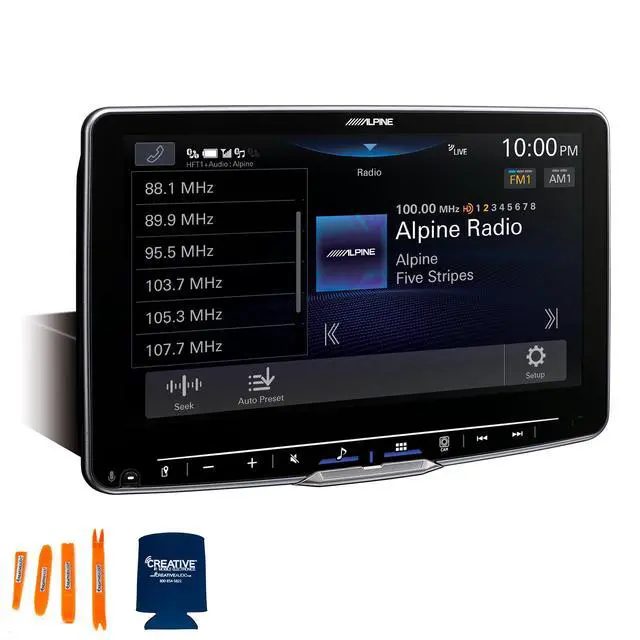 Alt view image 2 of 4 - Alpine ILX-F511 Halo11 11" Multimedia Receiver with KTX-NS01 Nav Module and DVR-C320R Alpine Dash Camera