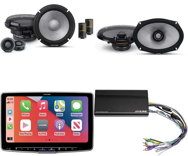 Main image of Alpine ILX-F511 Halo11 11" Multimedia Touchscreen Receiver w/ KTA-450 Powerpack Amp & 6.5" & 6x9" R2 Speaker Bundle - R2-S65C 2-Way Comp. Set & a Pair of R2-S69