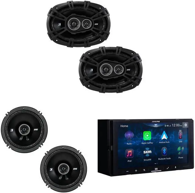 Main image of Alpine ILX-W670-M Digital Receiver & 6.5" , 6x9" DSC Coax Speakers