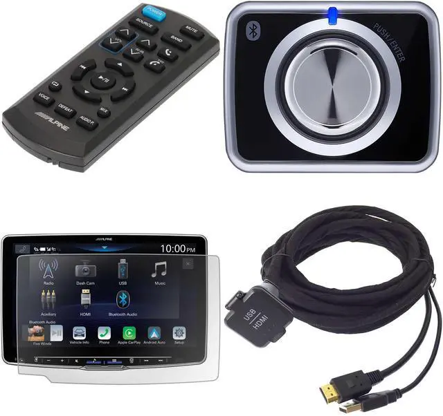 Main image of Alpine KCU-315UH USB / HDMI Extension Cable & KAE-HF11DA, RUE-4360 & RUX-H02 Bass Knob