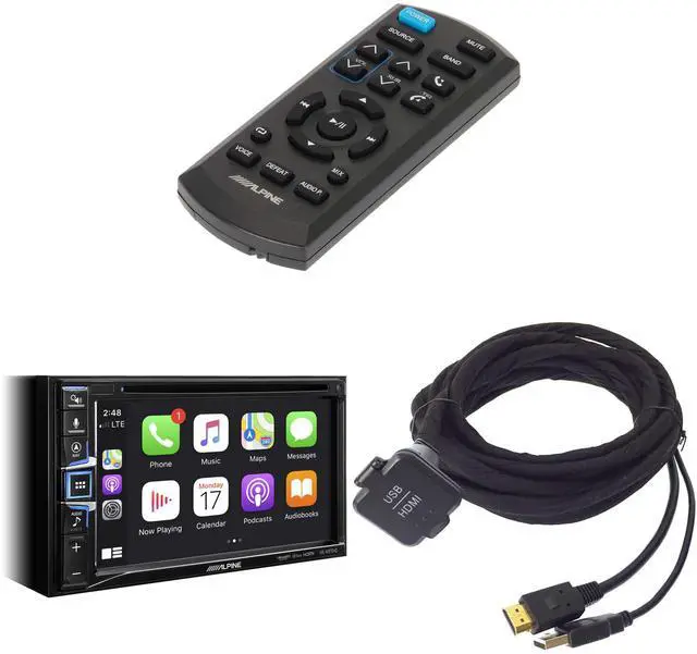 Main image of Alpine INE-W970HD, KCU-315UH USB / HDMI Extension Cable & RUE-4360 Remote Bundle