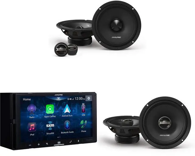 Main image of Alpine iLX-W670 Digital Multimedia Receiver w/ DM-65C-G 6.5" Component 2-Way & DM-65-G 6.5 " Coaxial Bundle