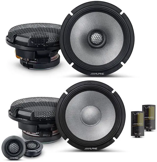Main image of Alpine 6.5" Speaker Upgrade - A Pair of R2-S65 Type R High-Resolution 6.5" Coaxial Speakers & A Pair of R2-S65C High-Resolution 2-Way Component Speakers
