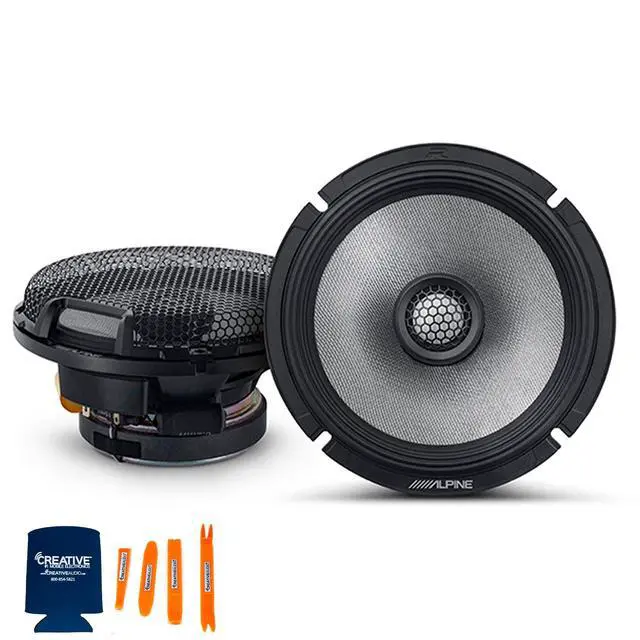 Alt view image 2 of 4 - Alpine 6.5" Speaker Upgrade - A Pair of R2-S65 Type R High-Resolution 6.5" Coaxial Speakers & A Pair of R2-S65C High-Resolution 2-Way Component Speakers