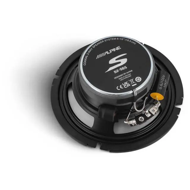 Alt view image 4 of 4 - Alpine S2-S65 6.5" Type S Coax Speakers with Stinger RKFR6 Roadkill Fast Rings 6" & 6.5"