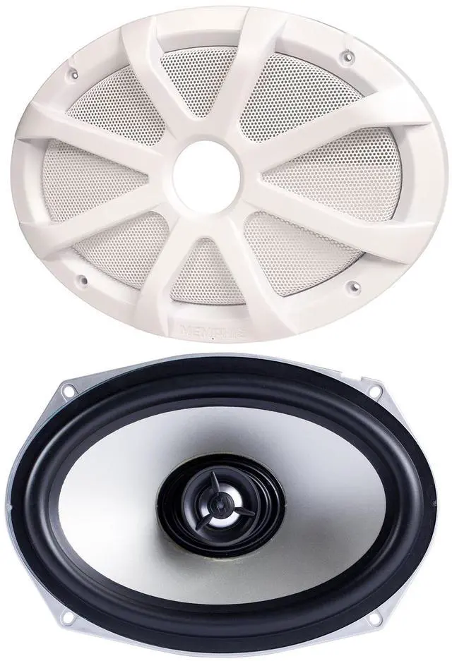 Main image of Memphis Single 6x9in LED Speaker White DIY Boom Box Kit