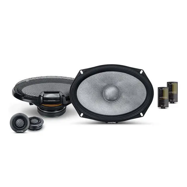 Alt view image 3 of 4 - Alpine R2-S69C High-Resolution 2-Way Speaker Set / 6x9 with RKFR69 3-piece Foam Ring Speaker Enhancement