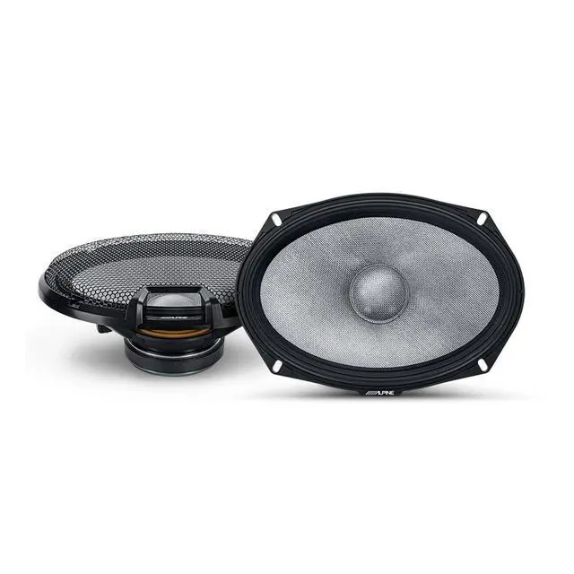 Alt view image 4 of 4 - Alpine R2-S69C High-Resolution 2-Way Speaker Set / 6x9 with RKFR69 3-piece Foam Ring Speaker Enhancement