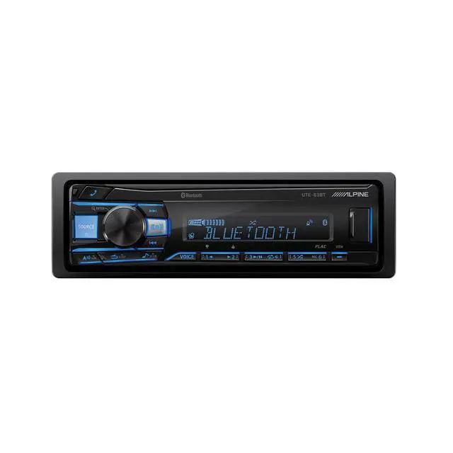 Alt view image 2 of 4 - Alpine UTE-63BT Single Din Source Unit w/ DB522 5.25" & DB652 6.5" Speaker Bundle