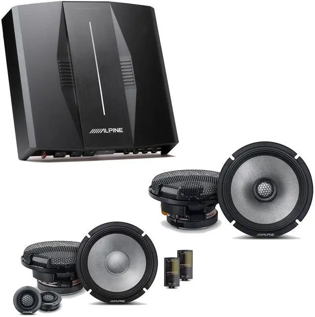 Main image of Alpine PXE-C80-88 OPTIM8 8-Channel Hi-Res Digital Sound Processor Amplifier w/ R2-S65C & R2-S65 Bundle