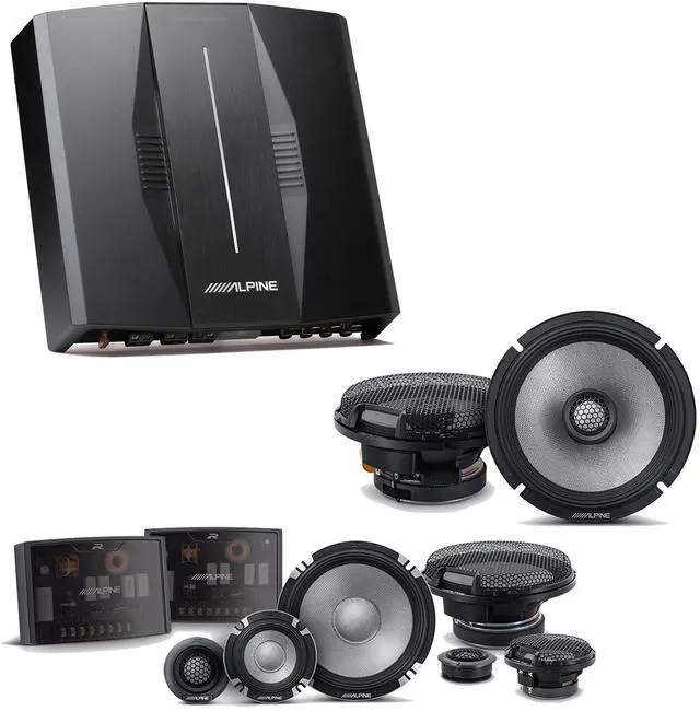 Main image of Alpine PXE-C80-88 OPTIM8 8-Channel Hi-Res Digital Sound Processor Amplifier w/ R2-S653 & R2-S65 Bundle