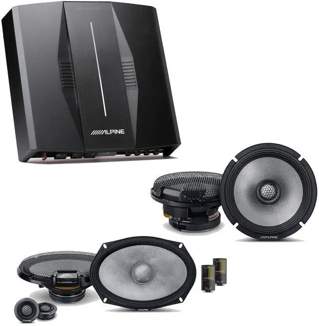 Main image of Alpine PXE-C80-88 OPTIM8 8-Channel Hi-Res Digital Sound Processor Amplifier w/ R2-S69C & R2-S65 Bundle